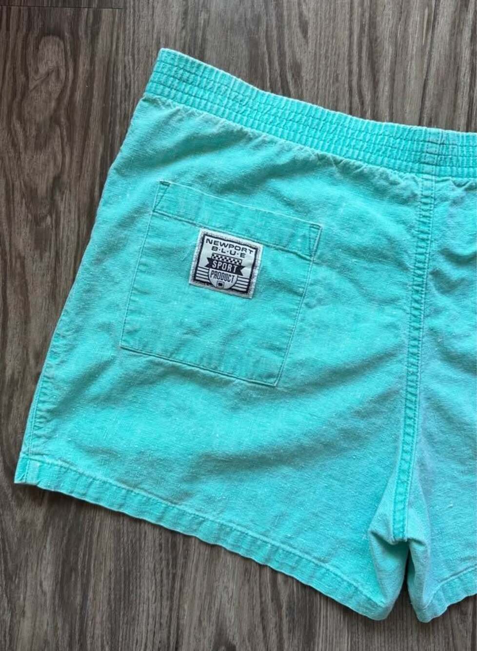 Vintage ‘80s Newport Blue Teal Surf Shorts